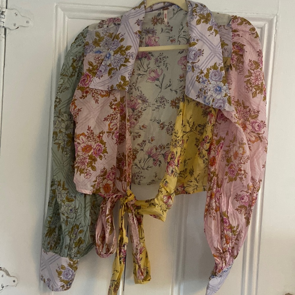 Free people tie blouse